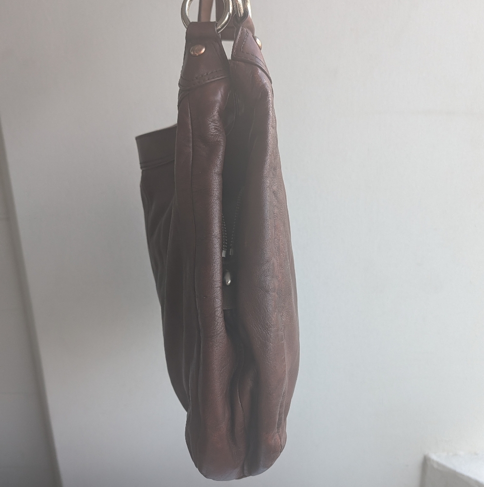 COACH Leather Lynn Soho Purse Hobo Shoulder Bag F 17092 Brown leather - Picture 5 of 16